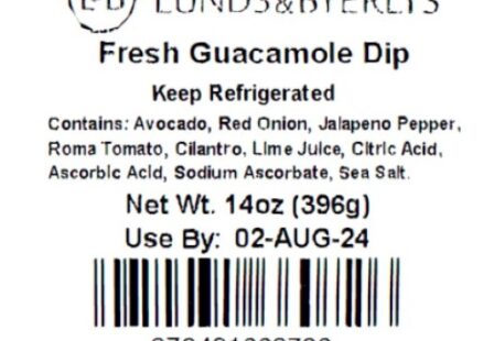 Lunds & Byerlys guacamole Listeria recall