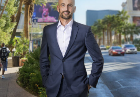 Attorney Raymond Trueblood-Konz at the Las Vegas Strip