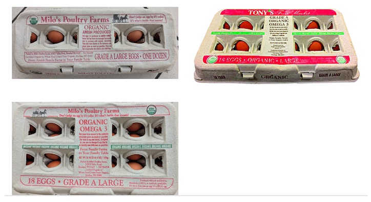 Milo's Poultry Fam salmonella recall for eggs