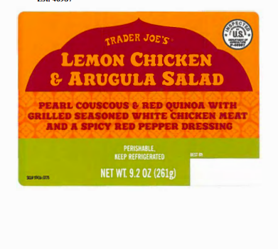 Trader Joe's chicken Listeria recall