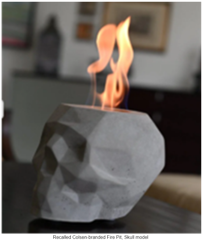 Recalled Colsen Fire Pit (Skull Shaped)