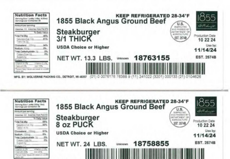 Wolverine Ground Beeef E. coli Recall