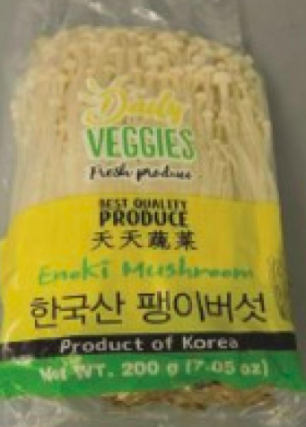 New Age International enoki mushroom Listeria recall